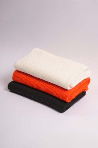 Buly Ribbed Knitted Scarf