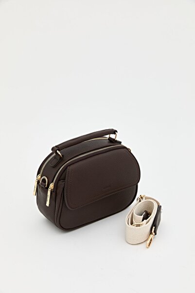 Nihan Çapraz Askılı Çanta Koyu Kahve