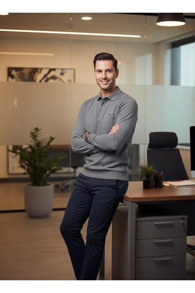 DYNAMO Polo Collar Selanik Woven Knitwear