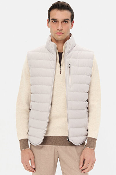 D'S Damat Ds Damat Regular Fit Stone Plain Vest Coat