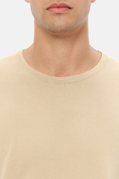 Twn Slim Fit Beige Sweater