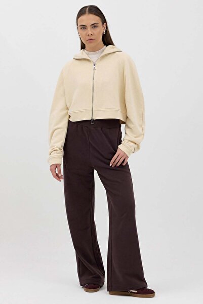 Buly Φούτερ με φερμουάρ και λεπτομέρεια με κουκούλα