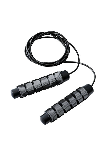 ZEROGYM 3m Black 340 Gr Sports Jump Rope Exercise Adjustable Training Rope Gray