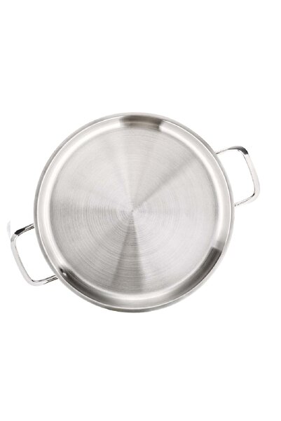 OMS Gastro Amore Steel 2 Piece Italian Omelette Pan Set Without Lid (16X3 Cm-20X3 cm)