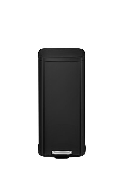 FACKELMANN LONDON 20L trash can, matte black, with pedal, for kitchen, office or bathroom