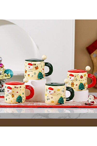 Gift Moda Magnetic Ceramic Mug with Christmas Figure