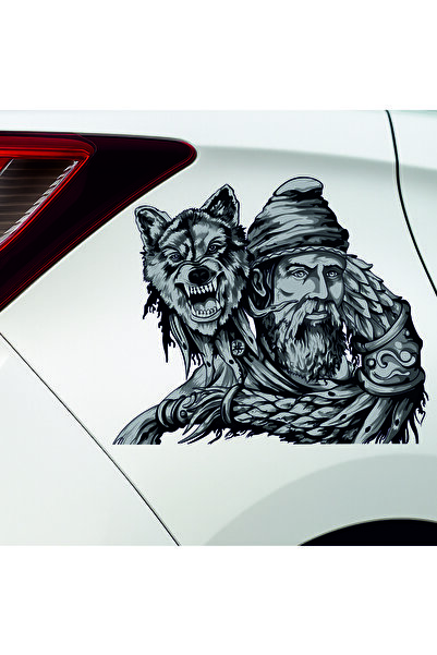 StickITsibiu Car Sticker - Dac with his wolf - Glossy Laminate – Auto-Moto stickers