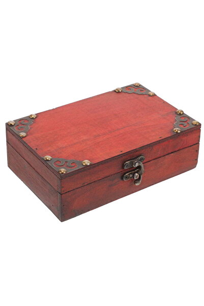 Generic Wooden Box for Jewelry Keepsakes, Coin Collection, and Home Decor, Small Chest, Treasure Box