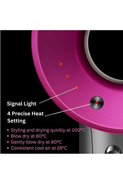 Houmt Professional Ionic Hair Dryer with 5 Nozzles