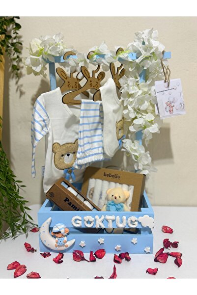 HEDİYE724 40 uçurma sepeti Anne bebek hediyelik TEYZE HALA SEPETİ 5’li hastane çıkısı yeni doğan bebek