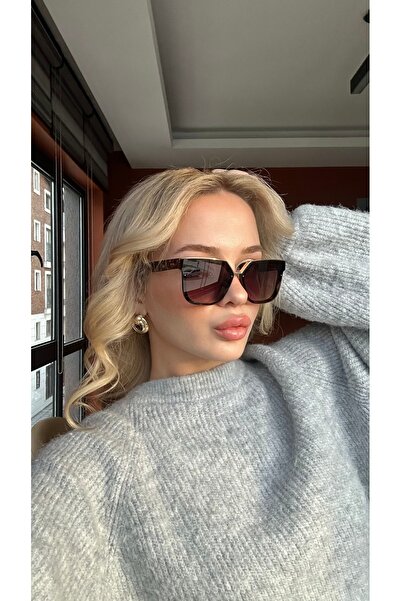 TomyHelf Leopar Detaylı Small Kadın Güneş Gözlüğü Ae2002sc6