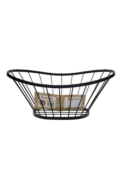 Meven Set Beauty سلة تخزين معدنية سوداء أنيقة