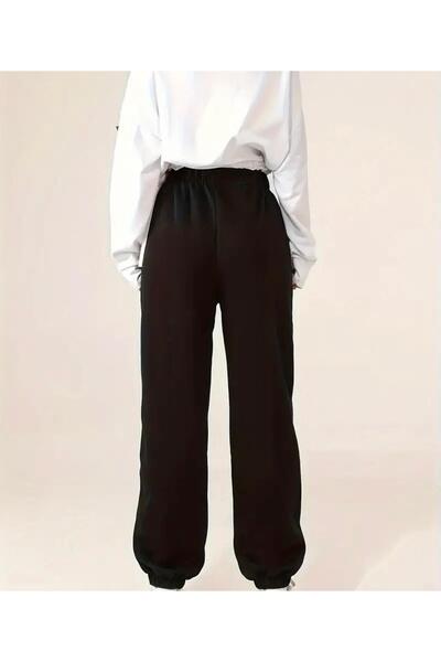 FUNELLA Winter Fleece-Lined Rubber Leg High Waist Sweatpants