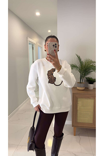 BİRCANÇİL Hanorac Todrea cu imprimeu leopard alb