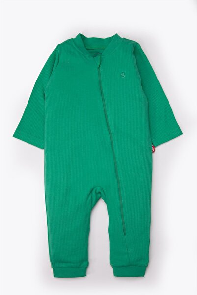 Bebetto Gloveless, Bootless Jumpsuit (Always Reported Interlock) Green
