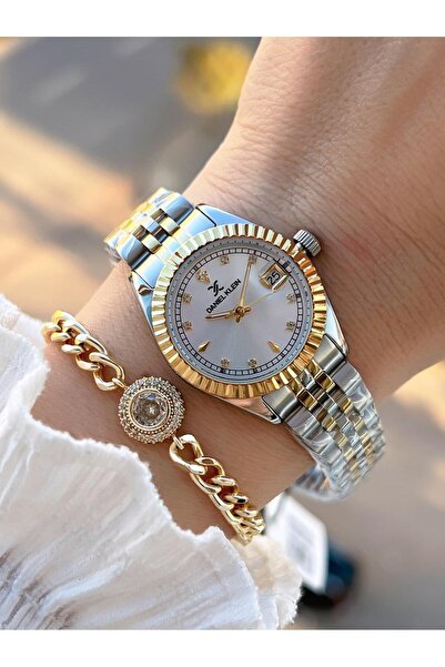 Daniel Klein 2 Years Warranty Jubile Cord 3 Atm Water Resistant Women Wristwatch+Bracelet F.Z.10974.3