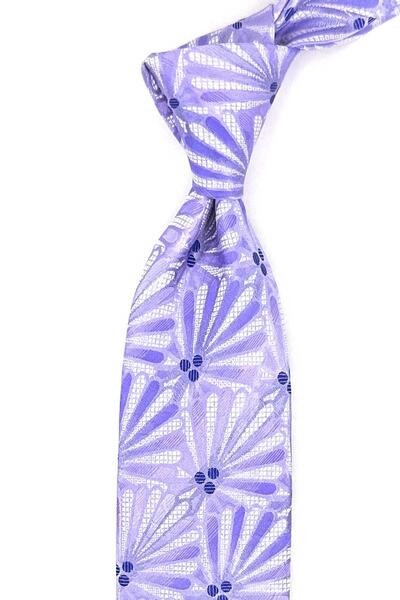 Kravatkolik Baracca Style Lilac Italian Silk Tie Ik2097