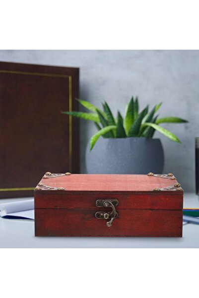 Generic Wooden Box for Jewelry Keepsakes, Coin Collection, and Home Decor, Small Chest, Treasure Box