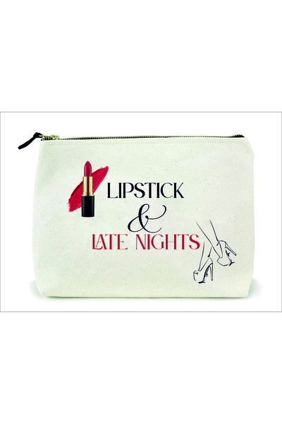 Fata Verso Promo Makeup bag - Lipstick and late nights