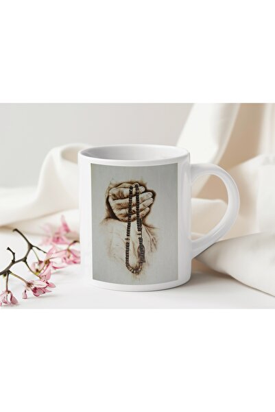 Beramussa كوب مع مسبحة - هدية ذات طابع روحاني - كوب للقهوة والشاي