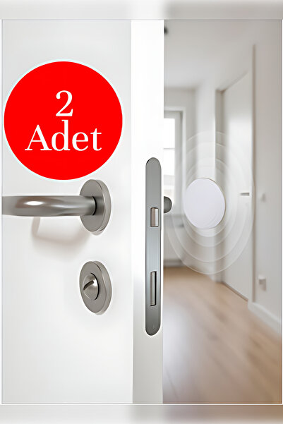 MH MiniHediye Yapışkanlı (BEYAZ) 2 Adet Kapı Kolu Stoperi Tamponu Duvar Arkası Stopu Durdurucu Tutucu Tutacağı