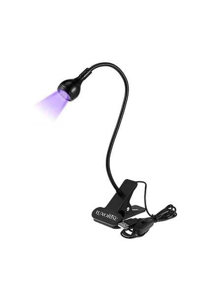 LUXORISE RevoMAX 360 Adjustable UV LED Lamp, Black