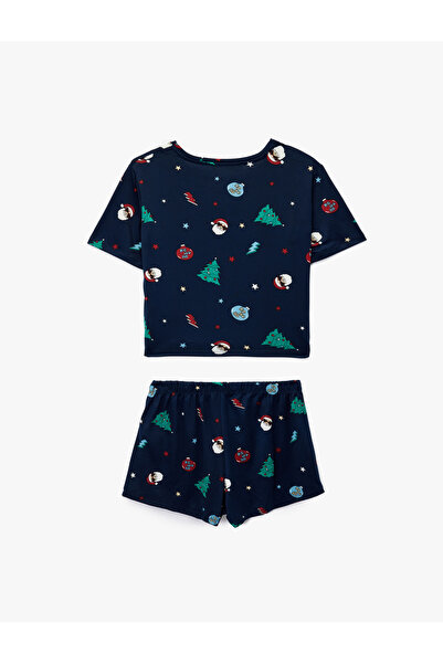 Koton New Year's Themed 2-Piece Pajama Set