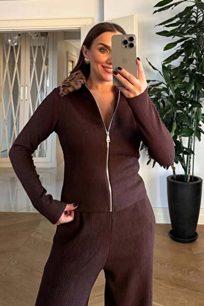 mrc Leopard Print Fur Cardigan