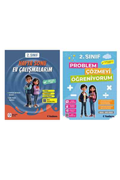 Tudem Yayınları Tudem 2.Sınıf Hafta Sonu Ev Çalışmaları - Problem Çözmeyi Öğr...