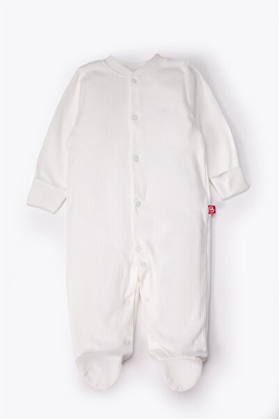 Bebetto Gloved and Booties-Style Jumpsuit (Always Reported Interlock) Ecru