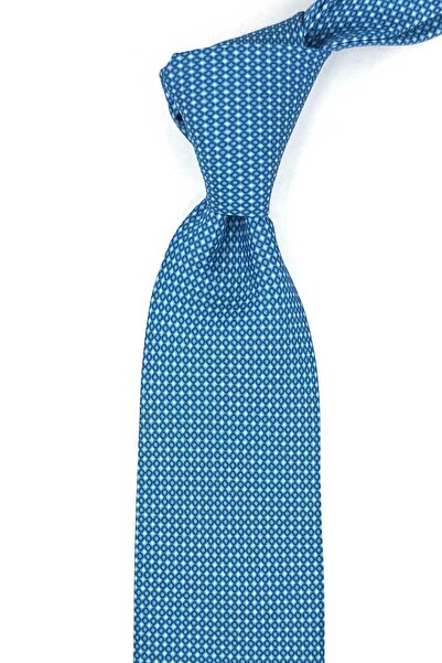 Kravatkolik Bastelica Style Turquoise Italian Silk Tie Ik2108