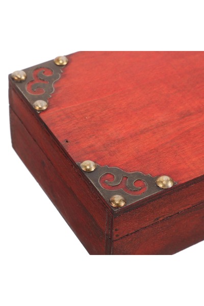 Generic Wooden Box for Jewelry Keepsakes, Coin Collection, and Home Decor, Small Chest, Treasure Box