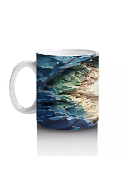 Wisdom Rain Blue Butterfly Surrounded by Bright Lights – Printed Mug