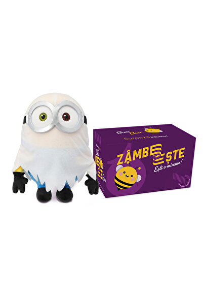 SMART TabbyBoo Minions Bob plush toy set 25 cm Ghost Costume with GoBeeBox gift box