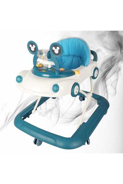 STAR TOYS Baby walker in the shape of a car with musical toys – adjustable –