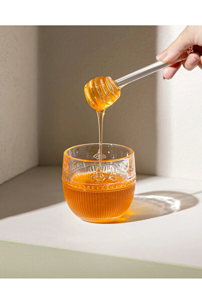 Madame Coco Abeille Glass Honey Jar with Spoon - Transparent - 240 ml