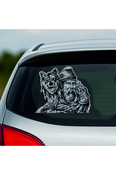 StickITsibiu Car Sticker - Dac with his wolf - Glossy Laminate – Auto-Moto stickers