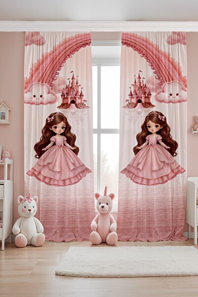 EVPANYA ستارة خلفية لغرفة الأطفال منقوشة على شكل الأميرة السحابية (سعر للجناح...