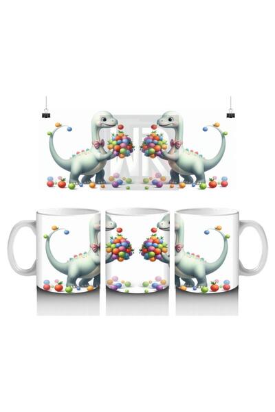 Wisdom Rain كوب لطيف على شكل ديناصور مع كرات ملونة يحب الأطفال اللعب معها