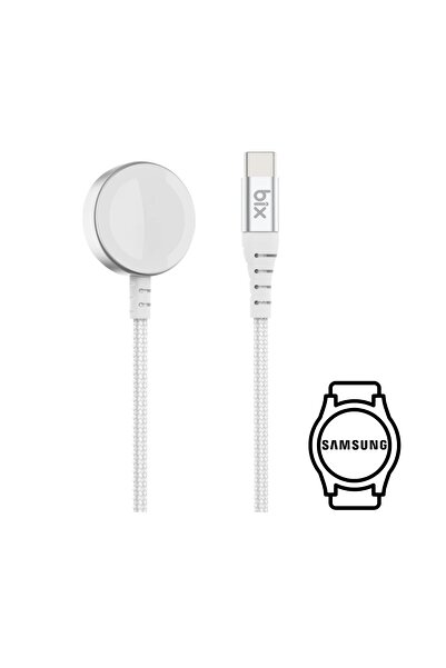 Bix BXSWC01 USB-C Samsung Galaxy Watch 3-7 Active Active 2 Uyumlu Manyetik Şarj Aleti 1 Metre