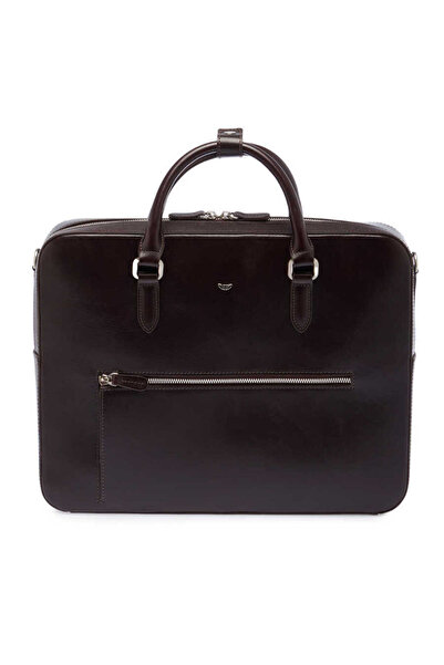 Tergan Kahverengi Hakiki Deri Erkek Evrak Çantası - S1EV00021466-A98