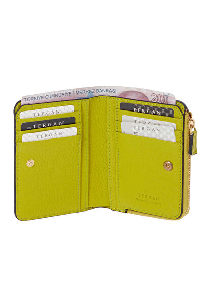 Tergan Green Genuine Leather Women's Wallet - S1Cb00005812-T7A