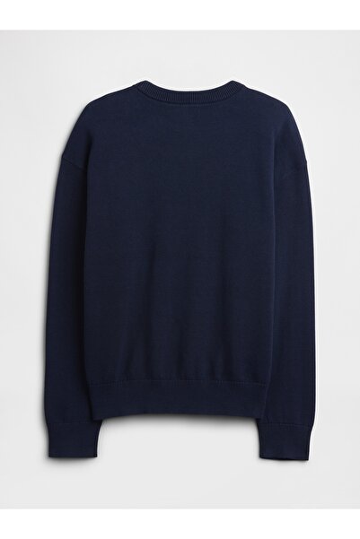 GAP Erkek Çocuk Lacivert Intarsia Kazak