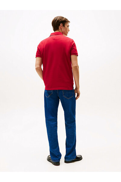 Tommy Hilfiger Red Men's Polo T-Shirt Mw0Mw17770Xld