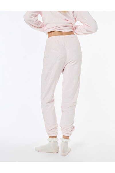 Koton Tie-Waist Comfortable Fit Folded-Leg Pajama Bottoms