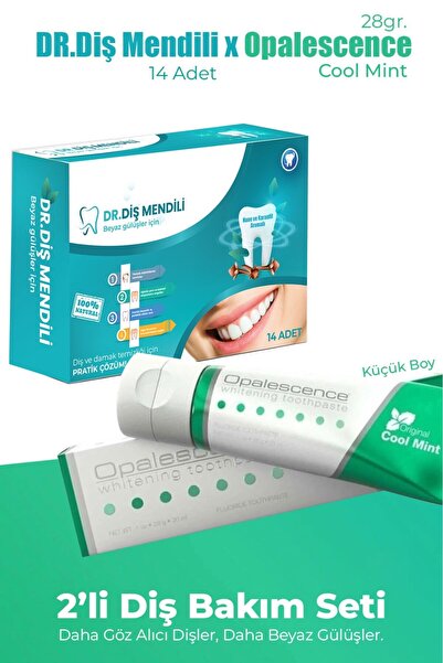 Opalescence Cool Mint Diş Macunu 28 gr + Dr. Diş Mendili 14 Adet – 2 li Diş Bakım Seti