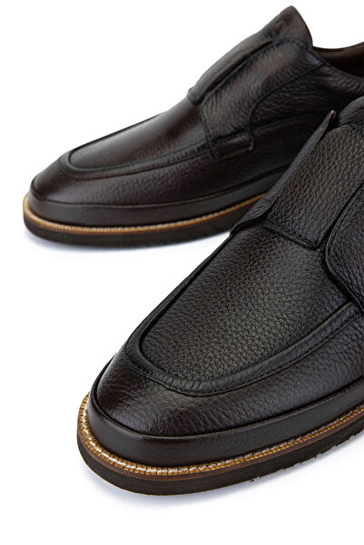 Tamer Tanca Men's Genuine Leather Brown Casual Shoes