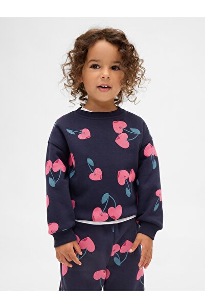 GAP Kız Bebek Lacivert VintageSoft Sweatshirt
