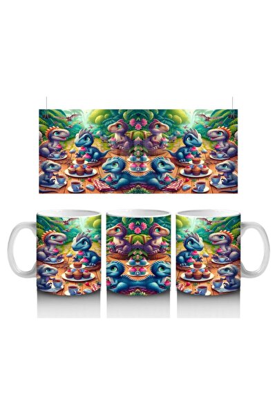 Wisdom Rain Cute Dinosaurs Patterned Mug Cup That Makes Children Love Milk an...