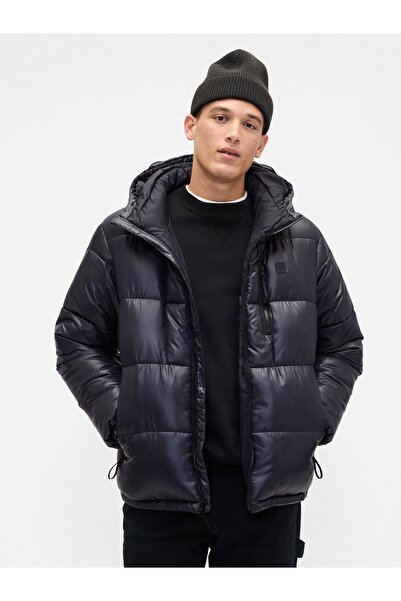 GAP Erkek Lacivert Geri Dönüştürülmüş Heavyweight Şişme Puffer Ceket